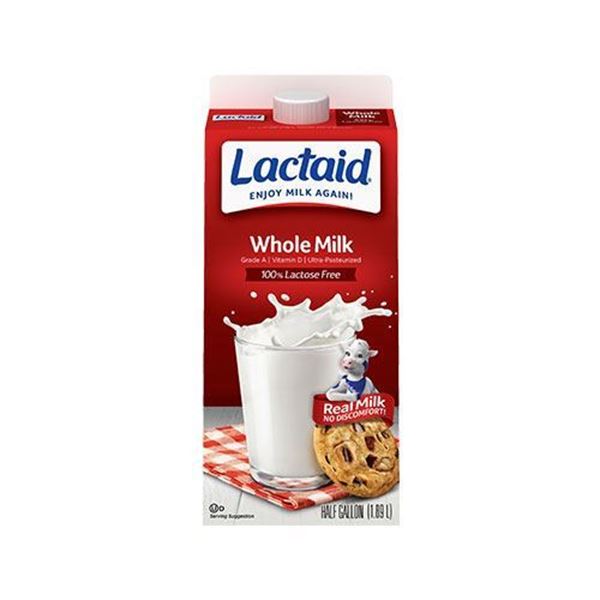 Lactaid Whole Milk Half Gallon Smith Brothers Farms