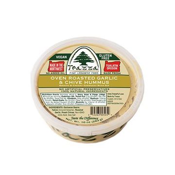 Image of Trazza Oven Roasted Garlic & Chives Hummus - 9 oz