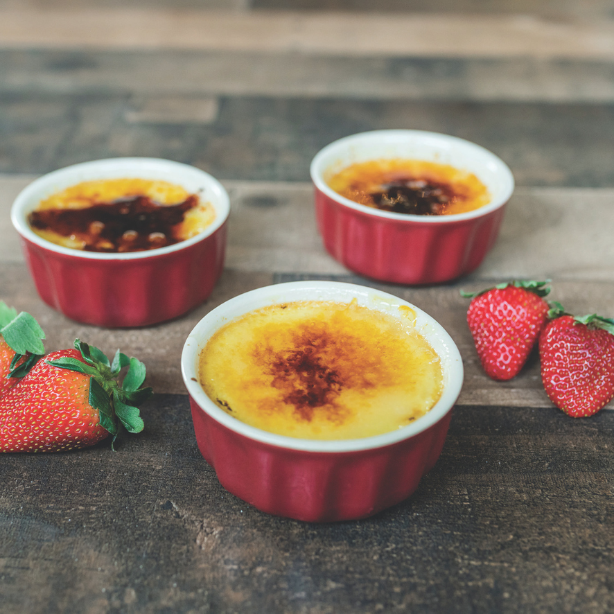 Creme Brulee Featuring Smith Brothers Strawberry Milk