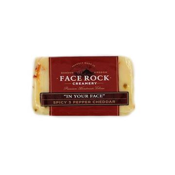 Face Rock Creamery In Your Face Spicy 3 Pepper Cheddar - 6 oz.