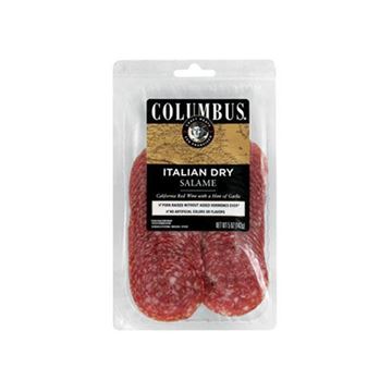 Columbus Craft Meats Sliced Italian Dry Salami – 5 oz.