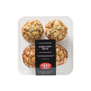 Alki Bakery Almond Poppyseed Muffins - 4 count