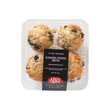 Alki Bakery Blueberry Streusel Muffins - 4 count