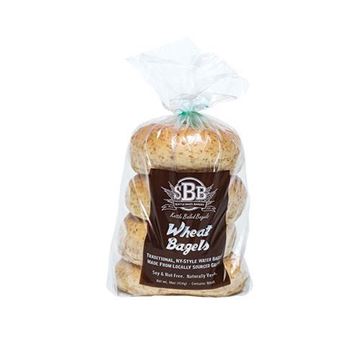 Seattle Bagel Bakery Wheat Bagels - 4 count