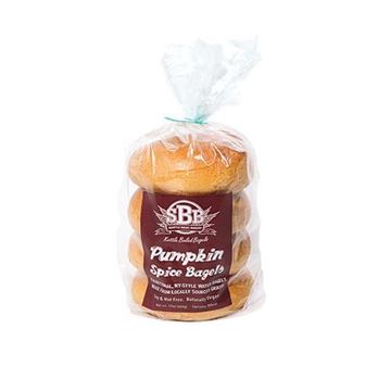 Seattle Bagel Bakery Pumpkin Spice Bagels - 4 ct