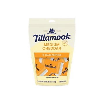 Tillamook Medium Cheddar Cheese Snack Portions - 10 count