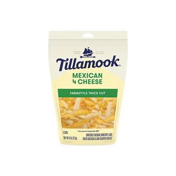 Tillamook Thick Cut Mexican 4 Cheese Shredded - 8 oz