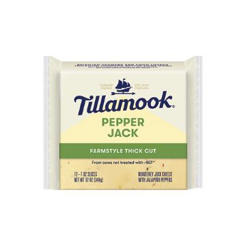 Tillamook Pepper Jack Cheese Slices - 12 oz