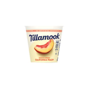 Tillamook California Peach Low Fat Yogurt - 6 oz