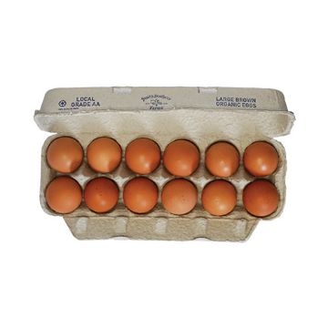 Smith Brothers Farms Organic Free Range Brown Eggs - 1 Dozen