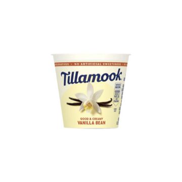 Tillamook Vanilla Bean Low Fat Yogurt - 6 oz