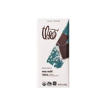 Theo Organic Sea Salt 70% Dark Chocolate Bar - 3 oz.
