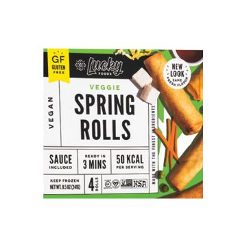 Lucky Foods Gluten-Free Veggie Spring Rolls - 4 count