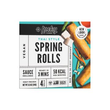 Lucky Foods Thai Style Spring Rolls - 4 count