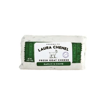 Laura Chenel Garlic & Chive Fresh Goat Cheese - 4 oz