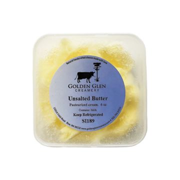 Golden Glen Creamery Old Fashioned Unsalted Butter – 6 oz.