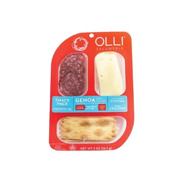 Olli Genoa Fontina Cracker Snack Pack - 2 oz