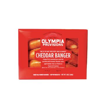 Olympia Provisions Cheddar Bangers - 12 oz.