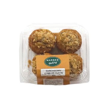 Marsee Baking Marionberry Cobbler Muffins - 4 count