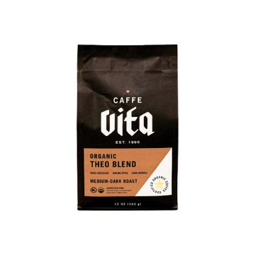 Caffe Vita Organic Theo Blend Whole Bean Coffee – 12 oz. 