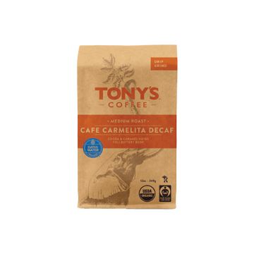 Tony's Organic Decaf Cafe Carmelita Ground Coffee - 12 oz