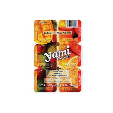 Yami Multi-Pack Mango/Orange Yogurt - 6 pack of 4 oz