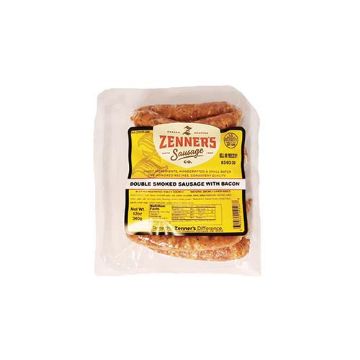 Zenner's Double Smoked Sausage With Bacon - 12 oz
