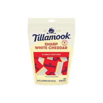 Tillamook Sharp Cheddar Snack Portions - 10 count
