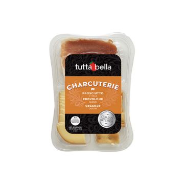 Tutta Bella Prosciutto with Smoked Provolone and Crostini Crackers - 3 oz