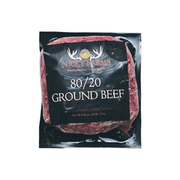 Nicky Farms 80% Lean Ground Beef – 1 lb