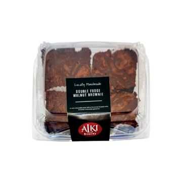 Alki Bakery Double Fudge Walnut Brownies – 16oz