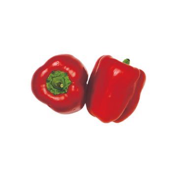 Organic Red Bell Peppers - 2 count