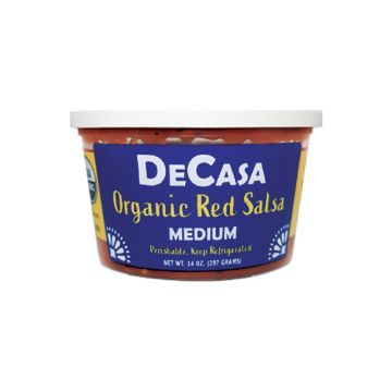 De Casa Organic Medium Red Salsa - 14 oz