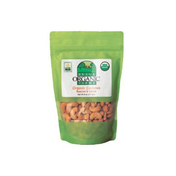 Braga Organic Roasted Salted Cashews - 8 oz