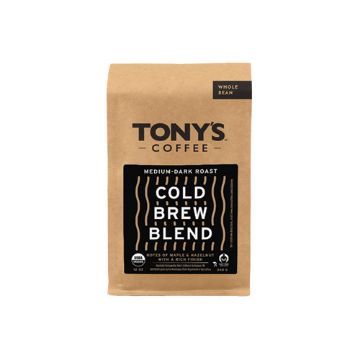 Tony’s Organic Cold Brew Blend Whole Bean Coffee - 12 oz