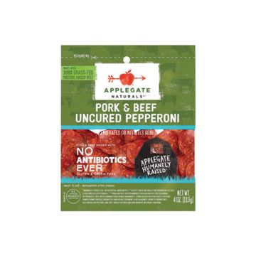 Applegate Naturals Uncured Pork and Beef Pepperoni - 4 oz