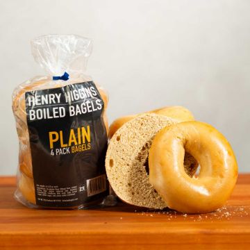 Henry Higgins Plain Bagels - 4 count