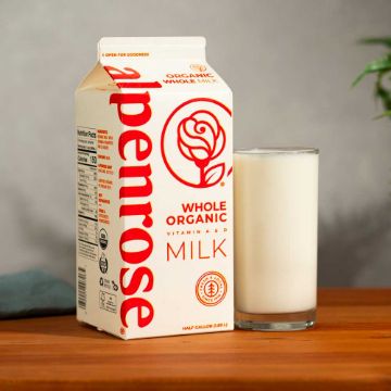 Alpenrose Organic Whole Milk - half gallon