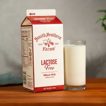 Smith Brothers Farms Lactose Free Whole Milk - half gallon