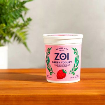 Zoi Greek Raspberry Cream - 32 oz