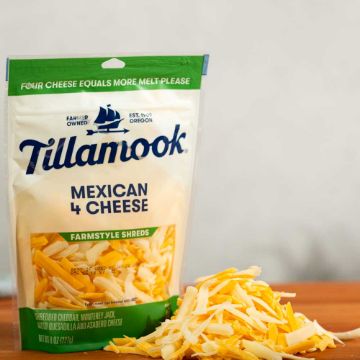 Tillamook Thick Cut Mexican 4 Cheese Shredded - 8 oz