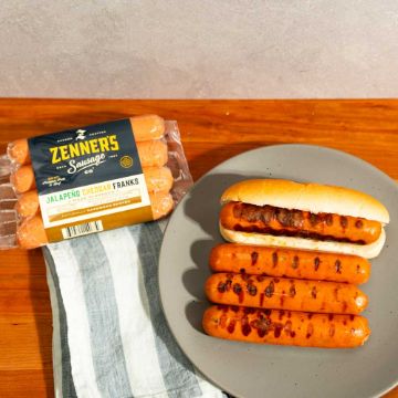 Zenner’s Tillamook Cheddar Jalapeno Franks - 12 oz