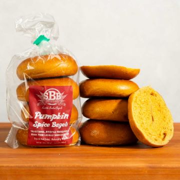 Seattle Bagel Bakery Pumpkin Spice Bagels - 4 count