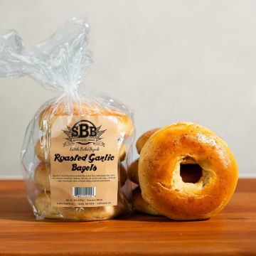 Seattle Bagel Bakery Garlic Bagels - 4 pack