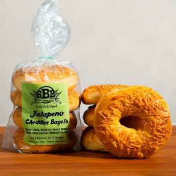 Seattle Bagel Bakery Jalapeño Cheddar Bagels - 4 pack