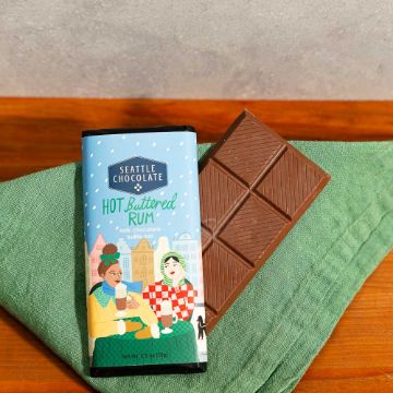 Seattle Chocolate Hot Buttered Rum Truffle Bar - 2.5 oz