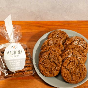 Macrina Bakery Mini Ginger Molasses Cookie - 8 count