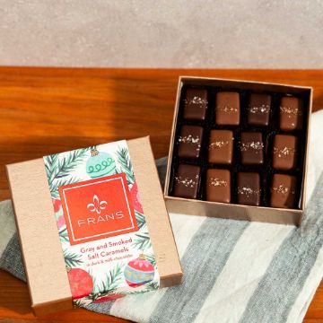 Fran’s Gray & Smoked Salted Caramels  - 12 count