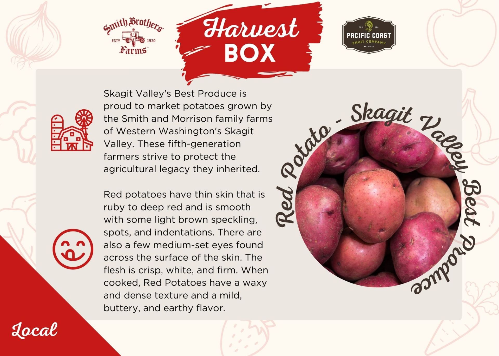 Skagit Valley Best Produce Red Potatoes