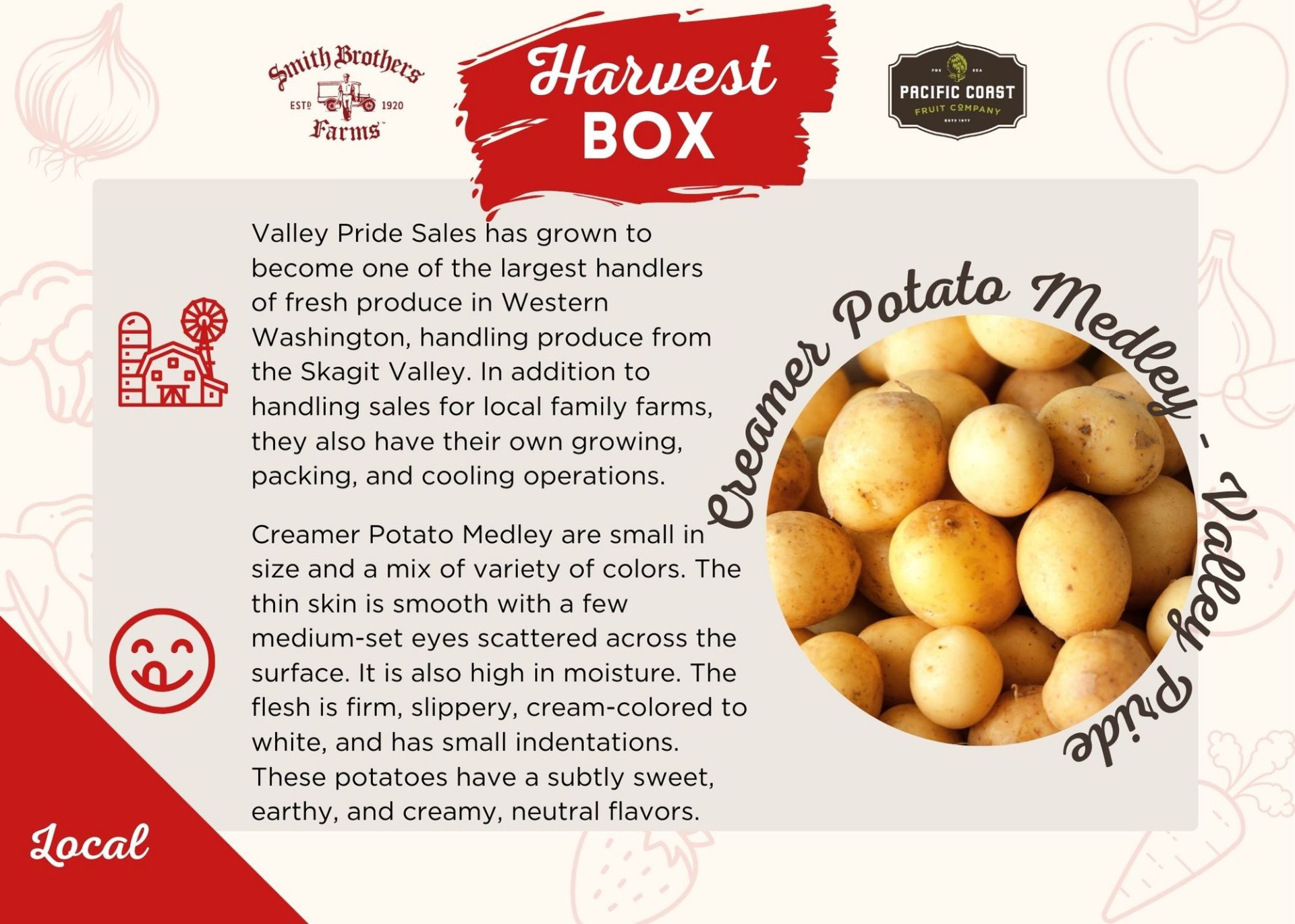 Creamer Potato Medley Infographic
